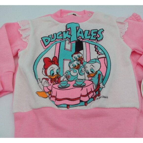 Walt Disney Duck Tales Infant Girls Activewear Set Outfit 18 Months Vintage 1986 - Picture 2 of 11